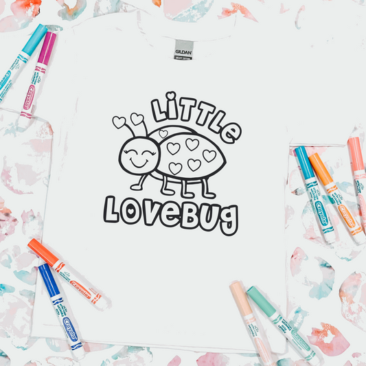 Coloring Tee: Little Lovebug