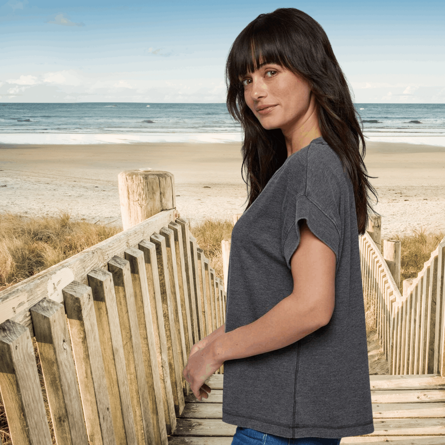 BEACH BUM Cutoff Tee