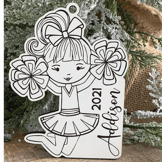 Cheerleader Ornament - Sea Pine Designs