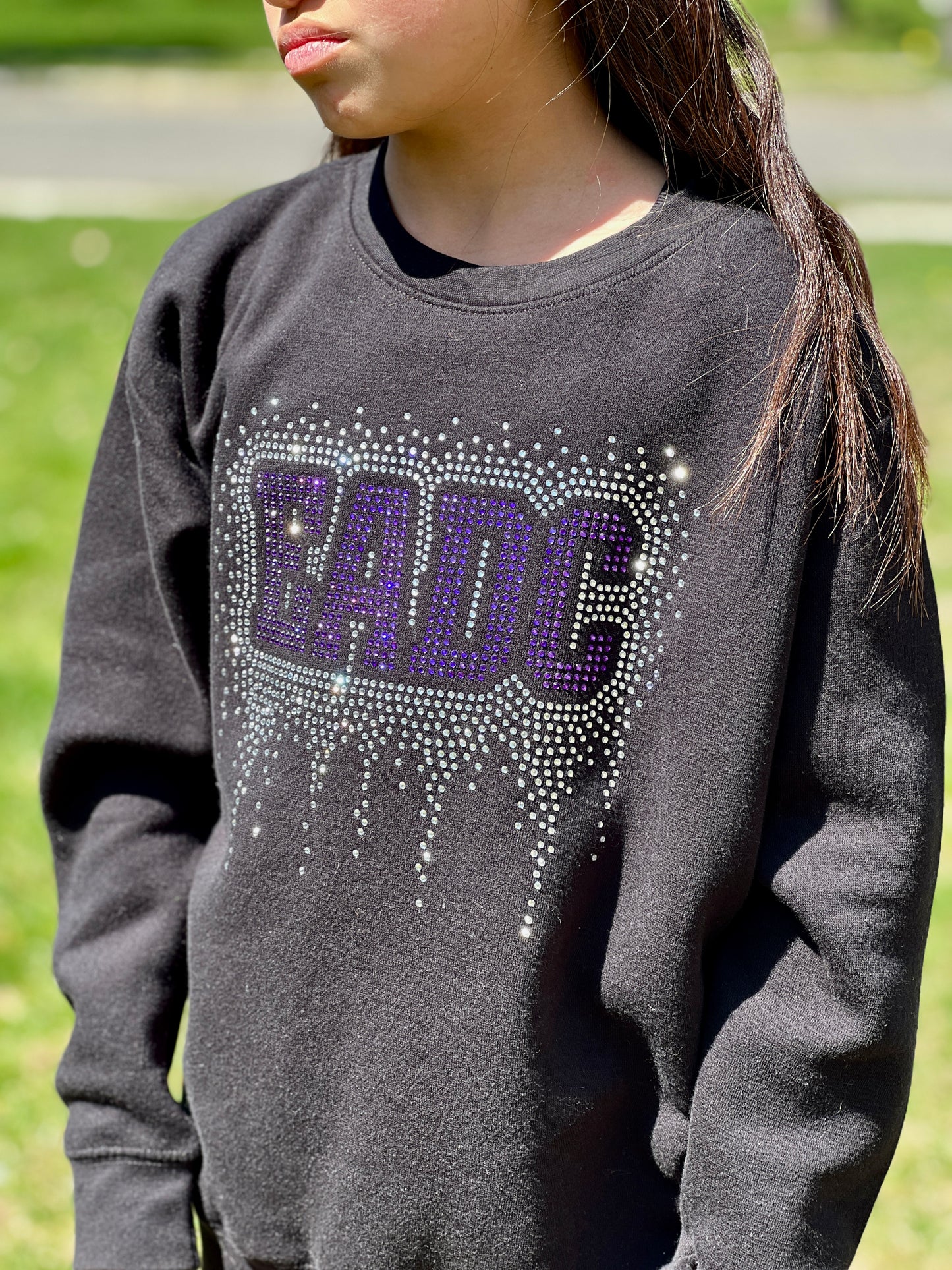 EADC Rhinestone Drip Crewneck