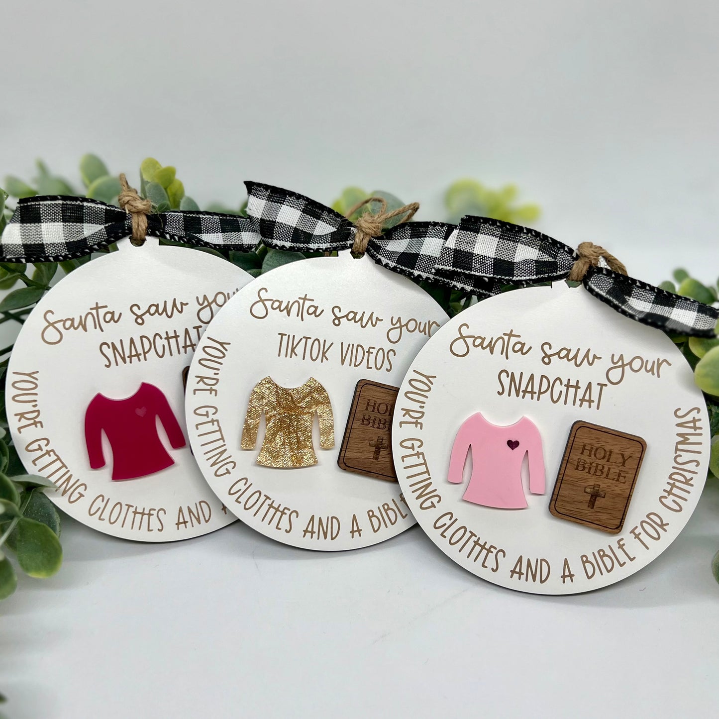 Santa Saw Your Ornament