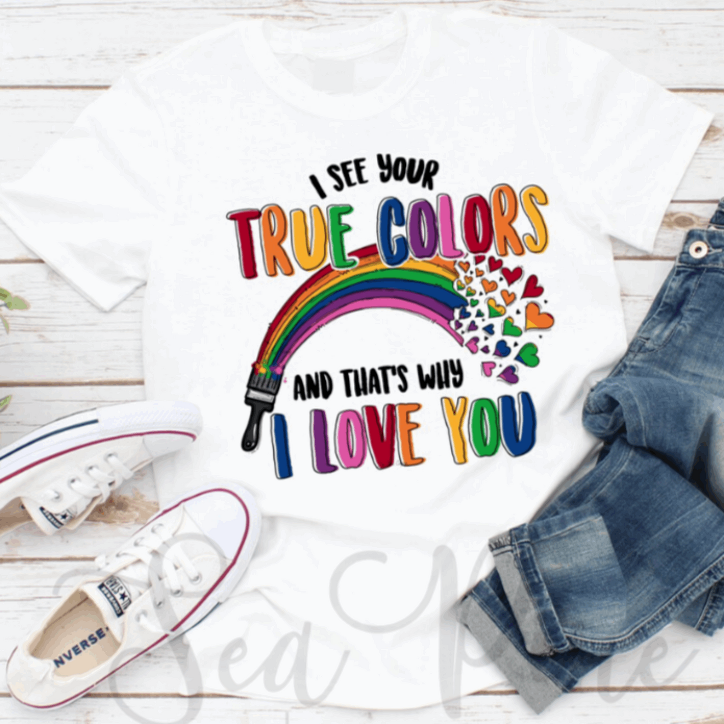 I SEE YOUR TRUE COLORS Tee [Adult] - Sea Pine Designs