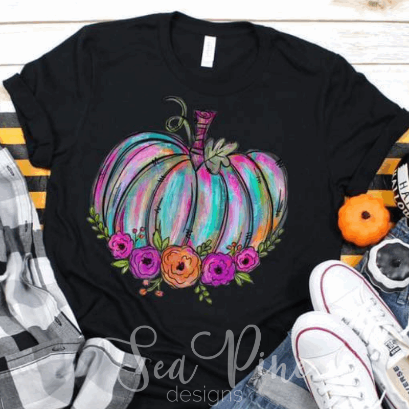 COLOR WASHED PUMPKIN Tee - Sea Pine Designs