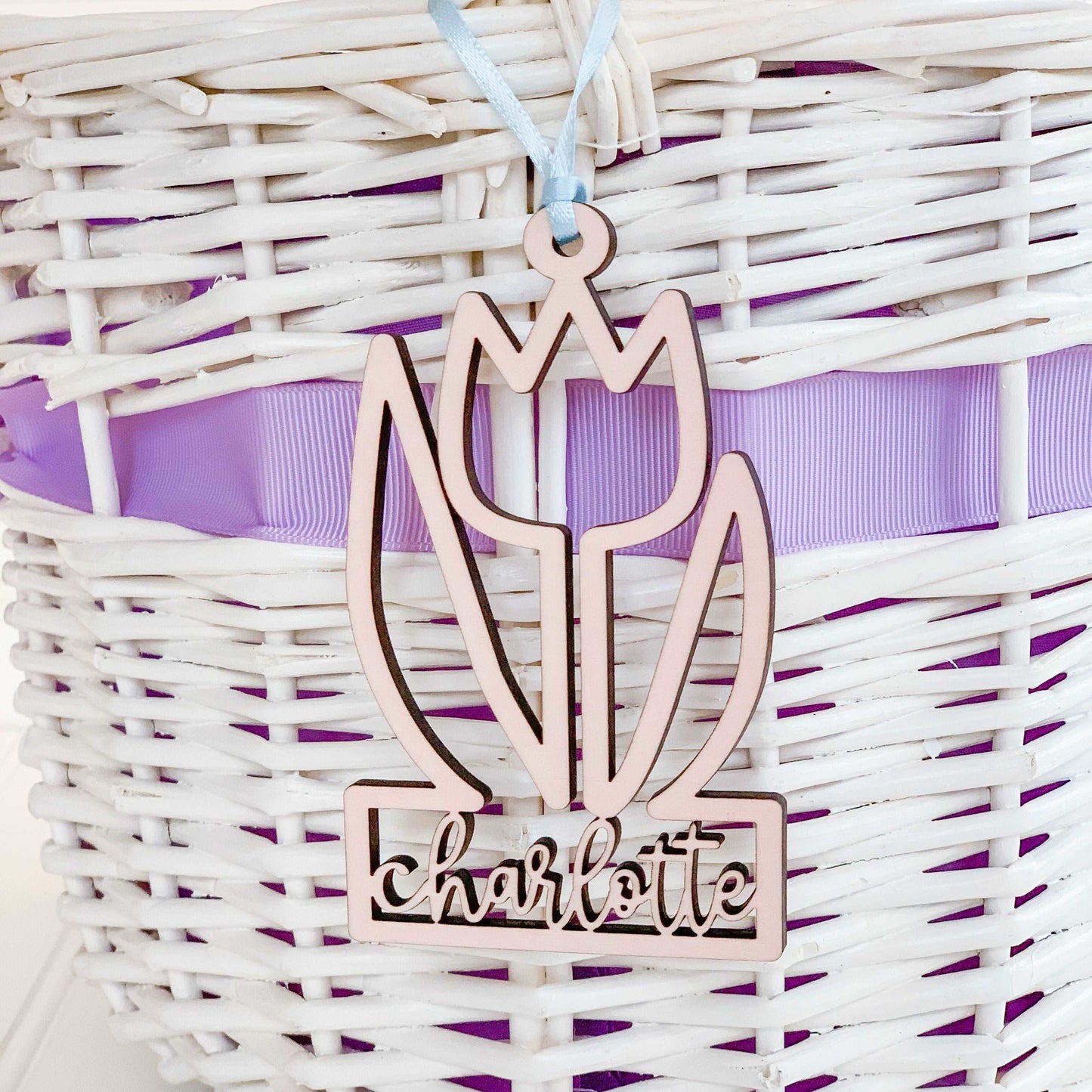 Easter Basket Tags: Egg + Tulip - Sea Pine Designs