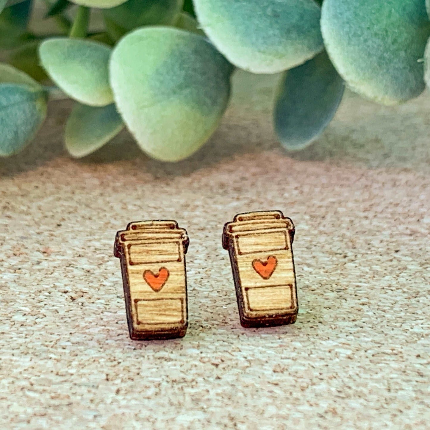 Hot Coffee (Orange) Studs