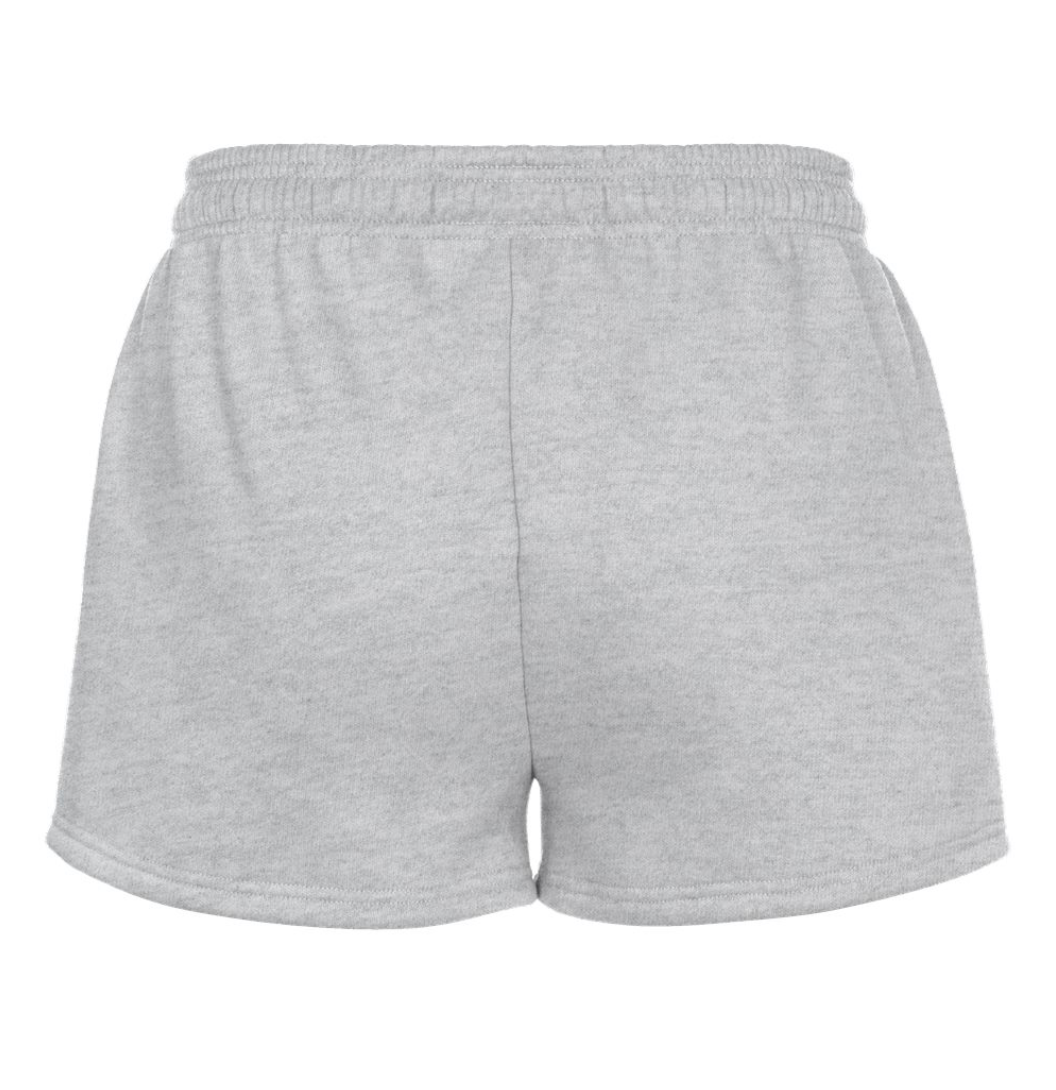 Gray shorts on a white background