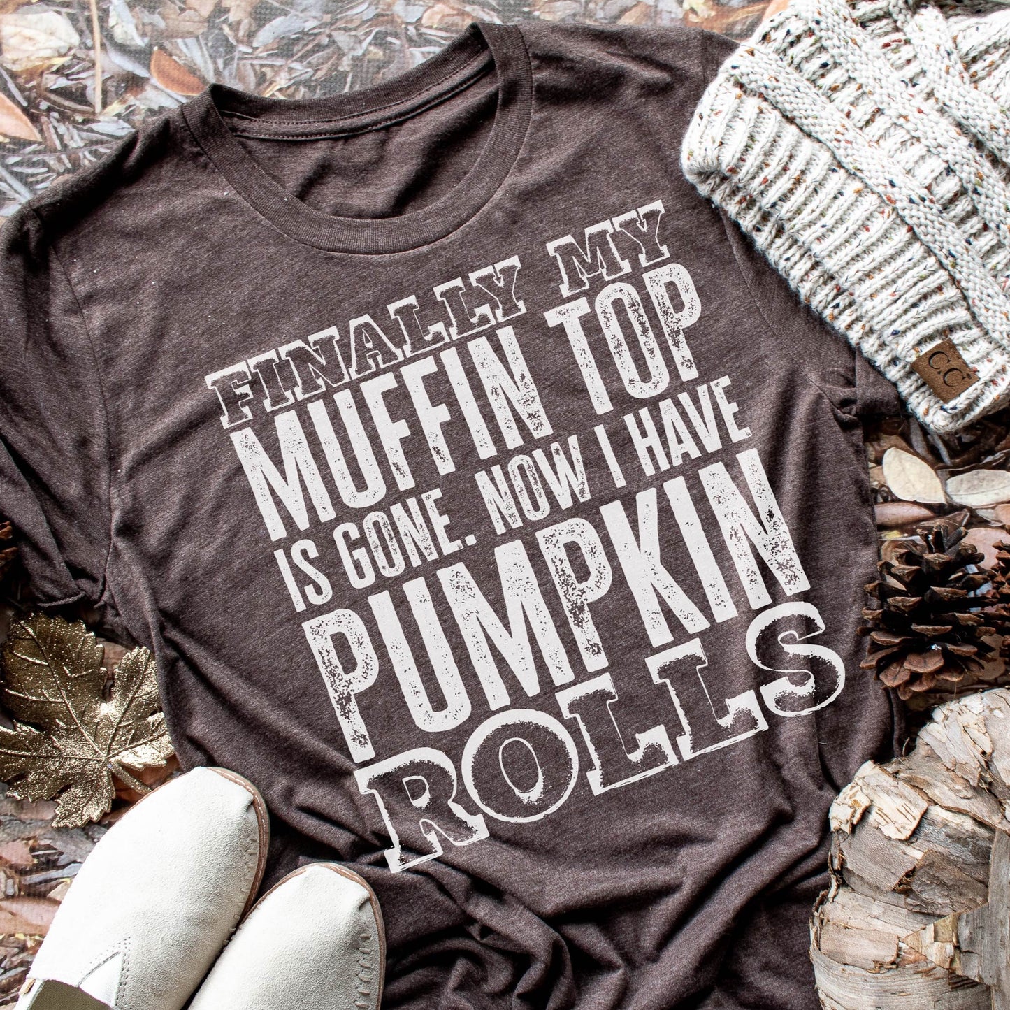 Muffin Top Pumpkin Rolls Tee