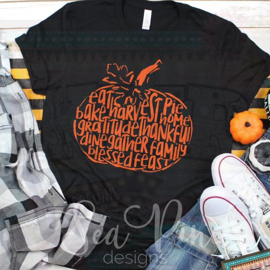 PUMPKIN TYPE Tee - Sea Pine Designs