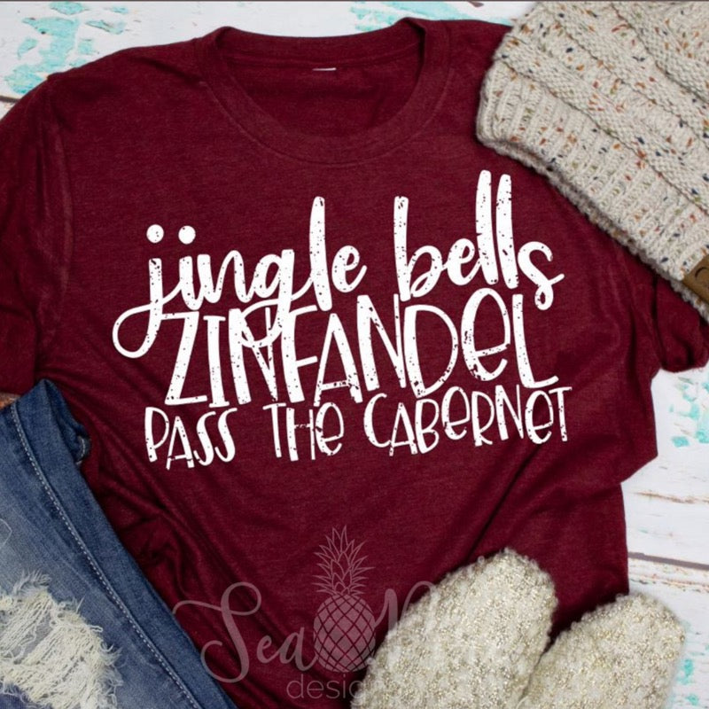 JINGLE BELLS ZINFANDEL Tee - Sea Pine Designs