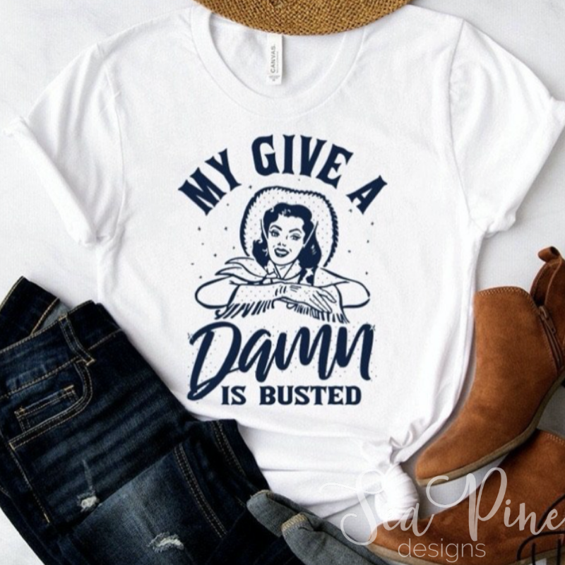 MY GIVE A DAMN Tee - Sea Pine Designs
