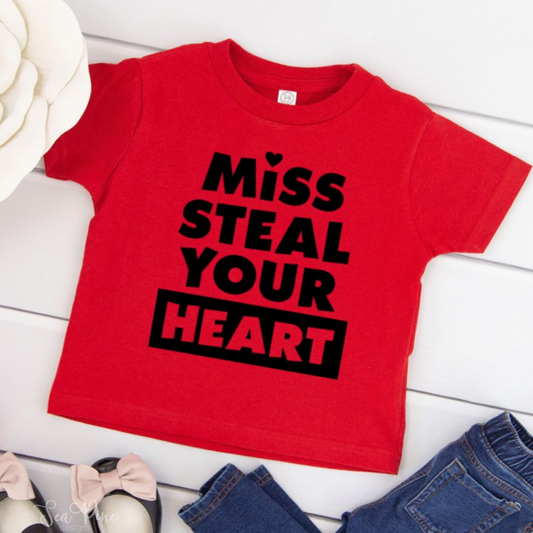 MISS STEAL YOUR HEART Tee - Sea Pine Designs