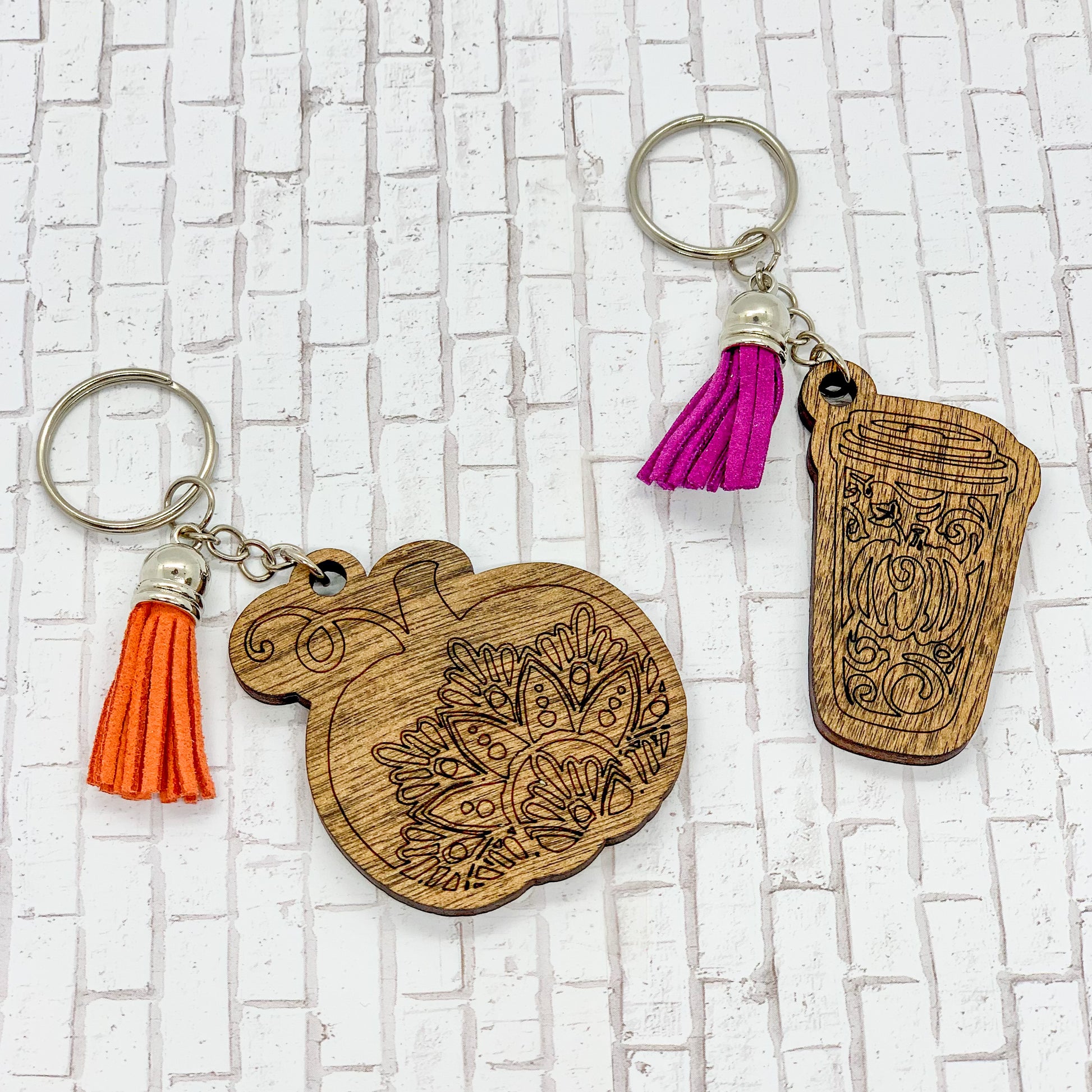 Pumpkin Spice Keychain - Sea Pine Designs