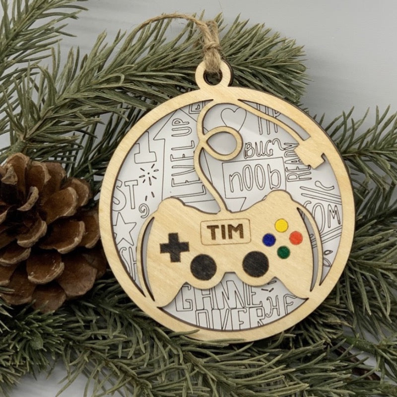 Video Gamer Ornament - Sea Pine Designs