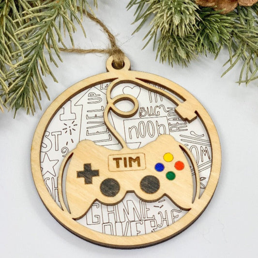 Video Gamer Ornament - Sea Pine Designs