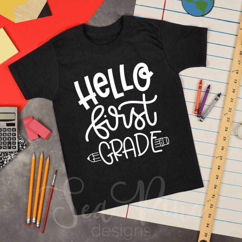 HELLO 1ST GRADE Tee - Sea Pine Designs