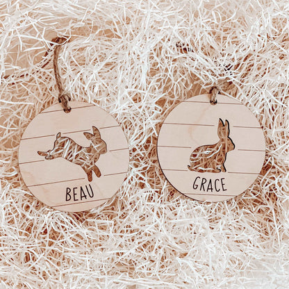 Easter Basket Tags: Faux Shiplap - Sea Pine Designs