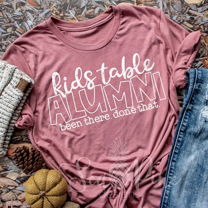 Kids Table Alumni-Shirts-Sea Pine Designs LLC