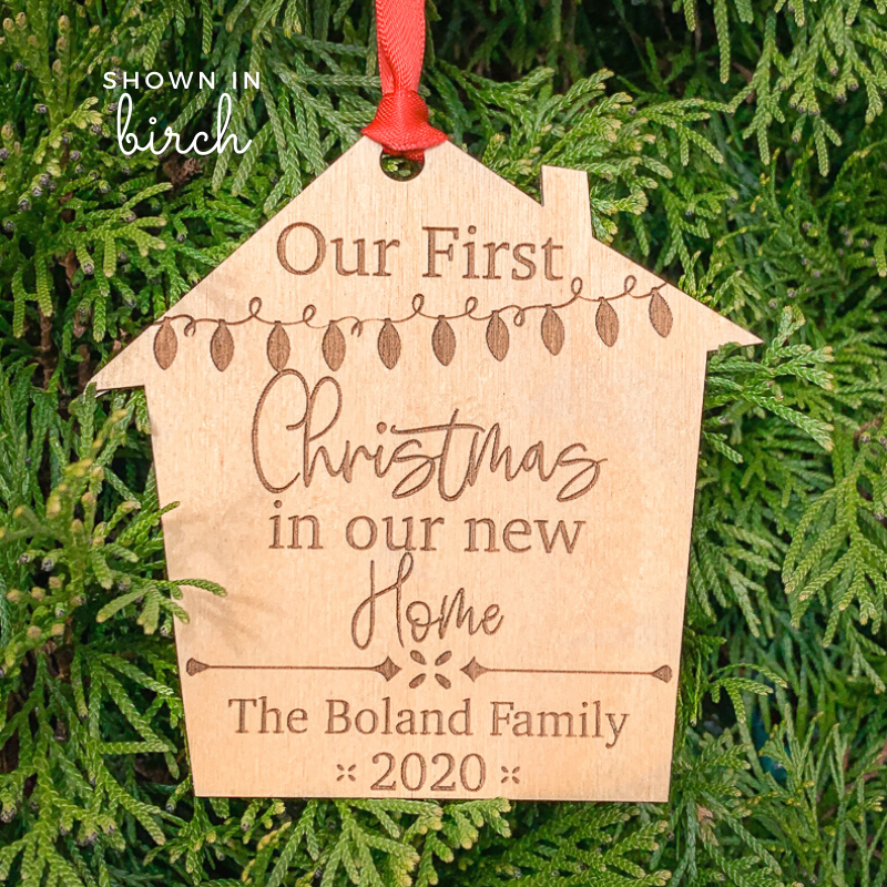 Ornament: Our First Christmas in our New Home-Gifts-Sea Pine Designs LLC