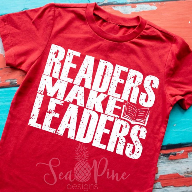 Readers Make Leaders-Shirts-Sea Pine Designs LLC