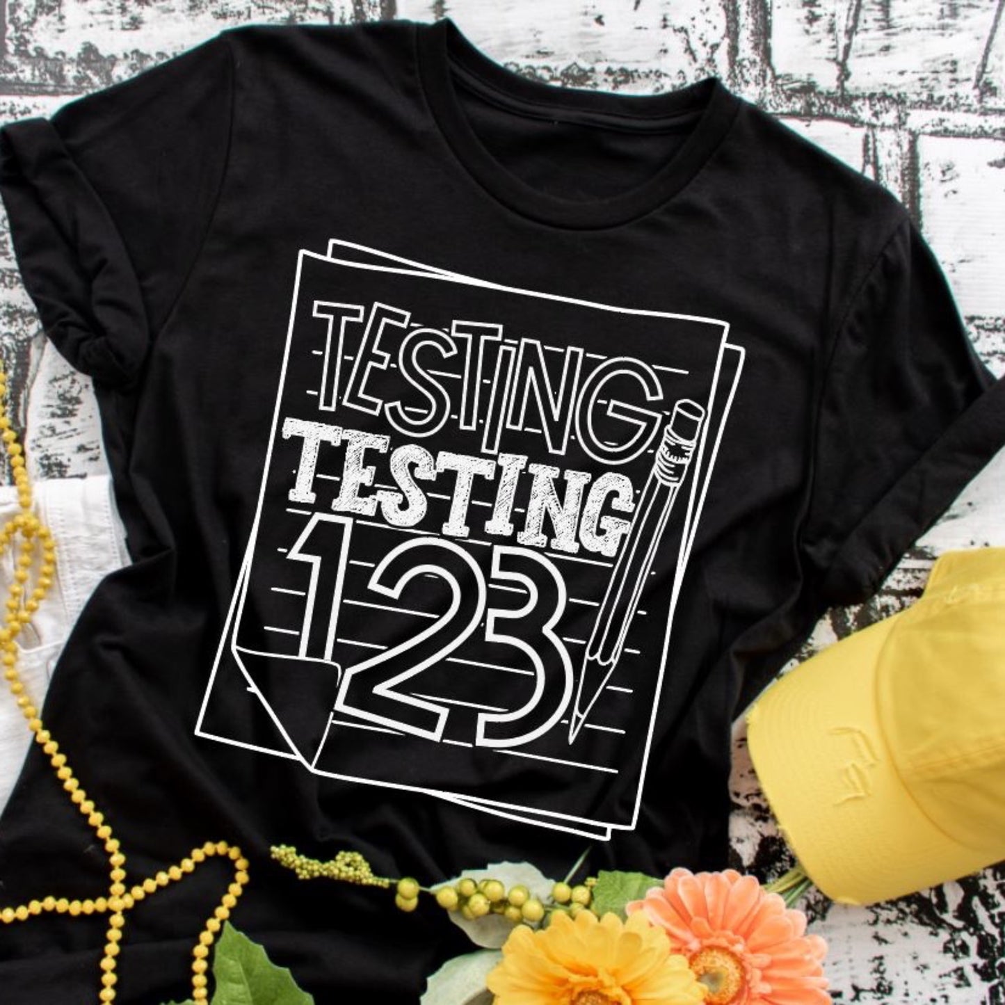 Testing Testing 123 Tee