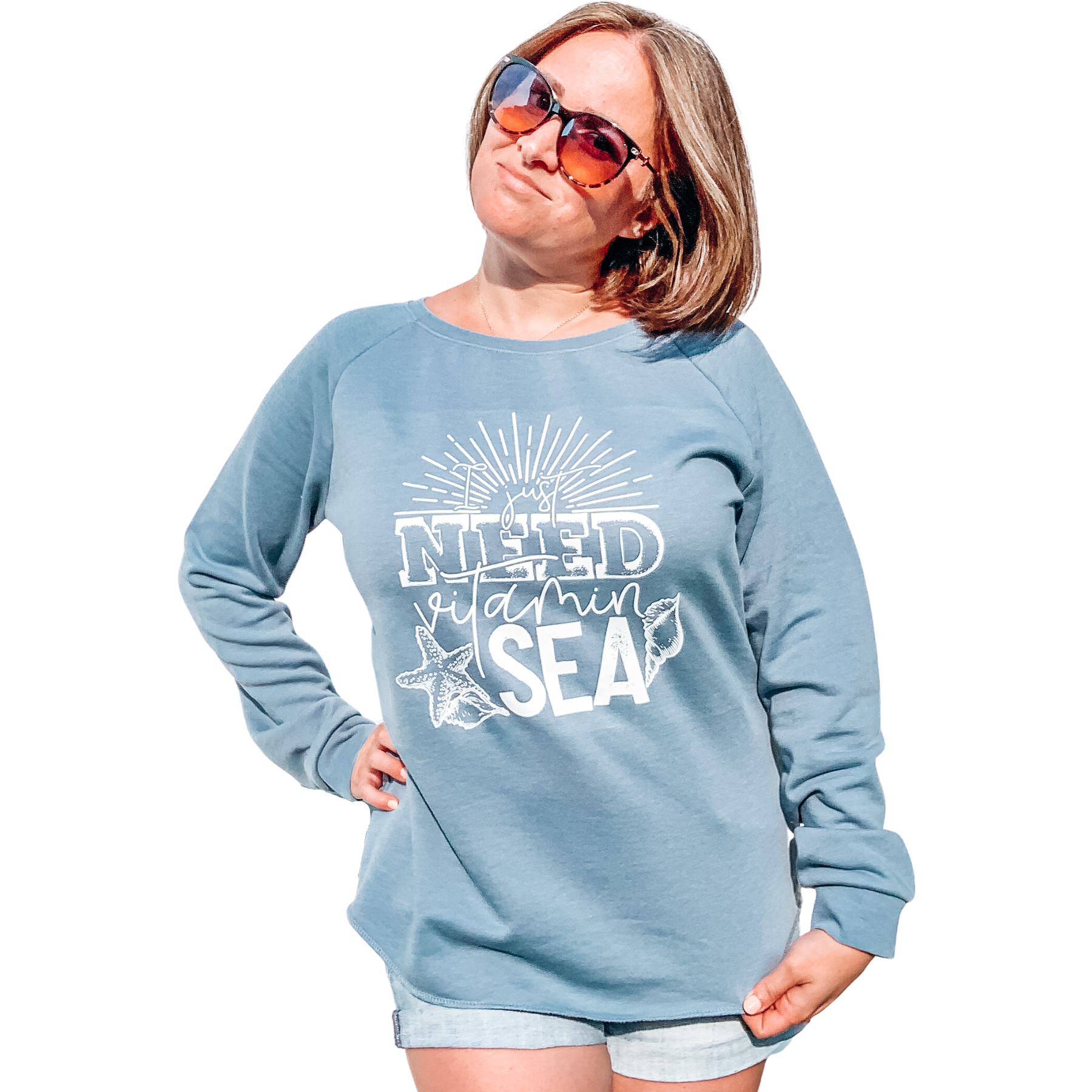 I just need vitamin sea womens sweatshirt