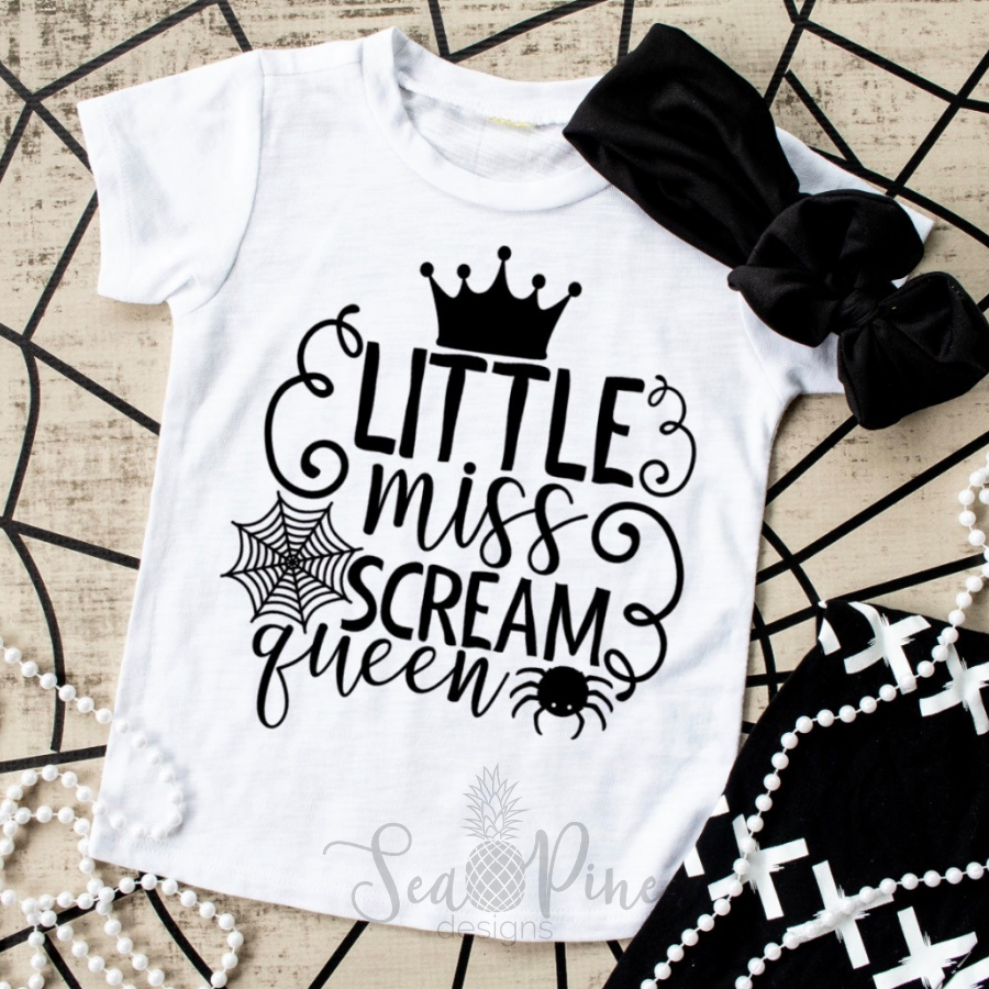 Little Miss Scream Queen-Shirts-Sea Pine Designs LLC