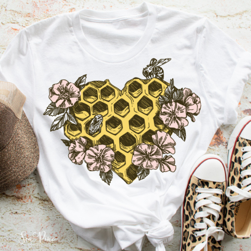 BEE Still My Heart-Shirts-Sea Pine Designs LLC