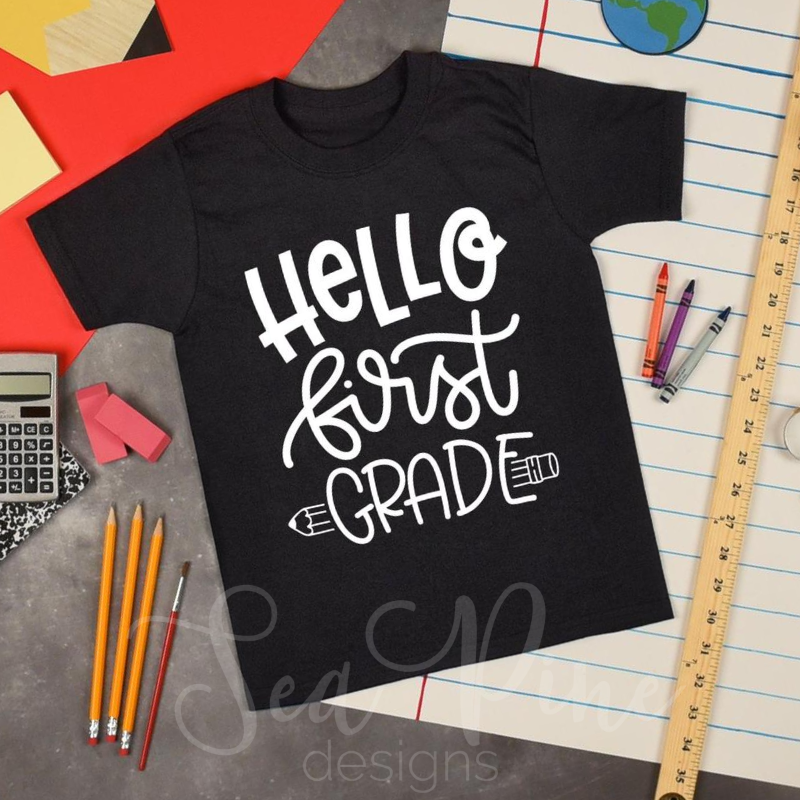 Hello 1st Grade-Shirts-Sea Pine Designs LLC