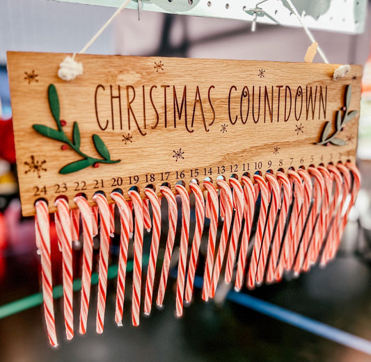 Christmas Countdown Candy Canes
