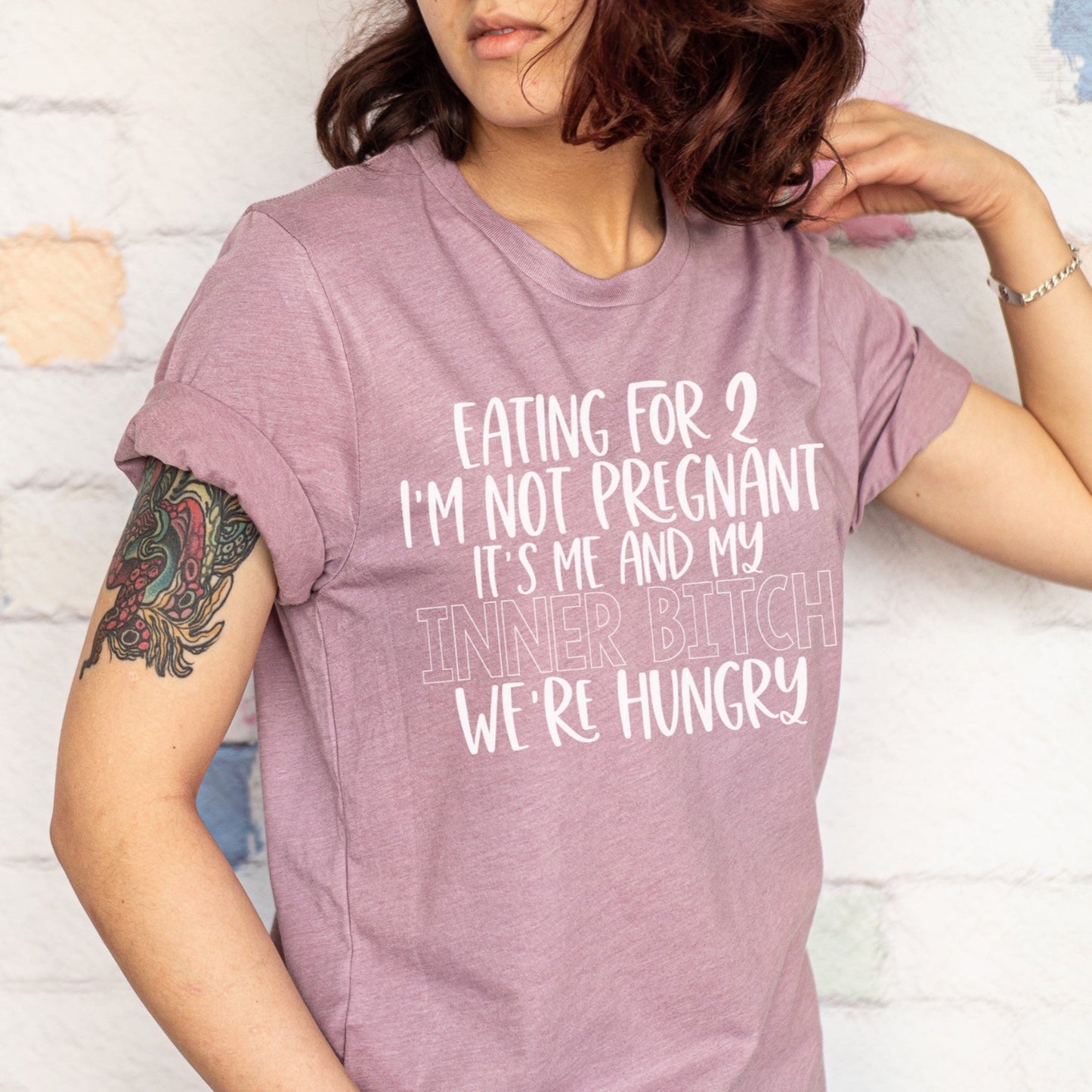 Eating for 2 I'm Not Pregnant Tee