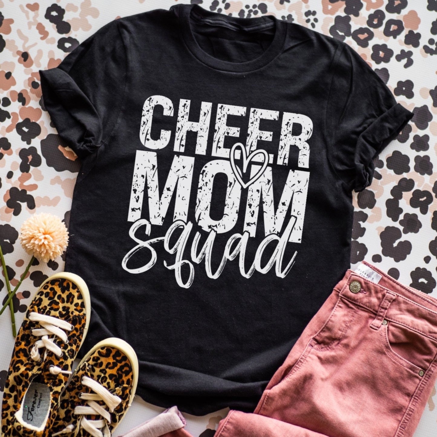 Cheer Mom Squad Tee